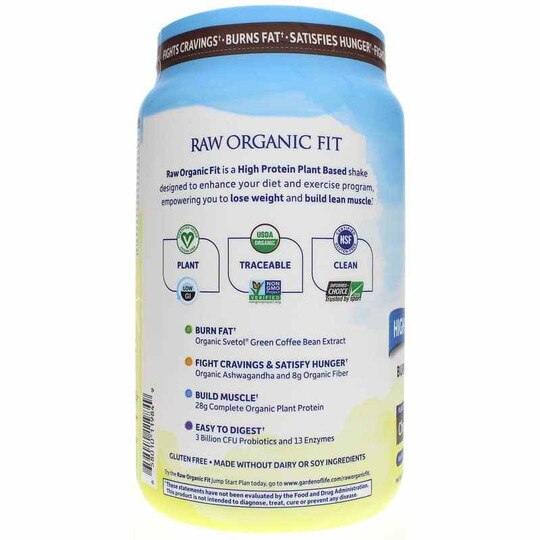 Raw Organic Fit High Protein for Weight Loss, GOL